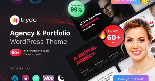 Trydo – Agency & Portfolio Wordpress Theme