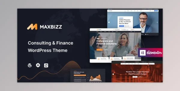 Maxbizz – Consulting & Financial Elementor WordPress Theme