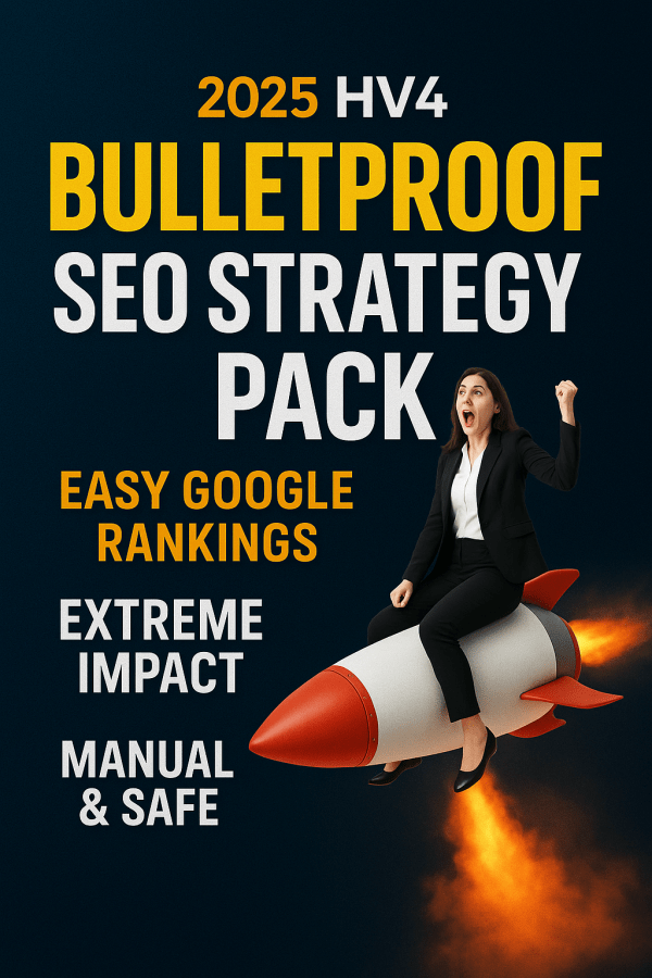 2025 HV4 BULLETPROOF SEO STRATEGY PACK – Easy Google Rankings | Extreme Impact | Manual & Safe